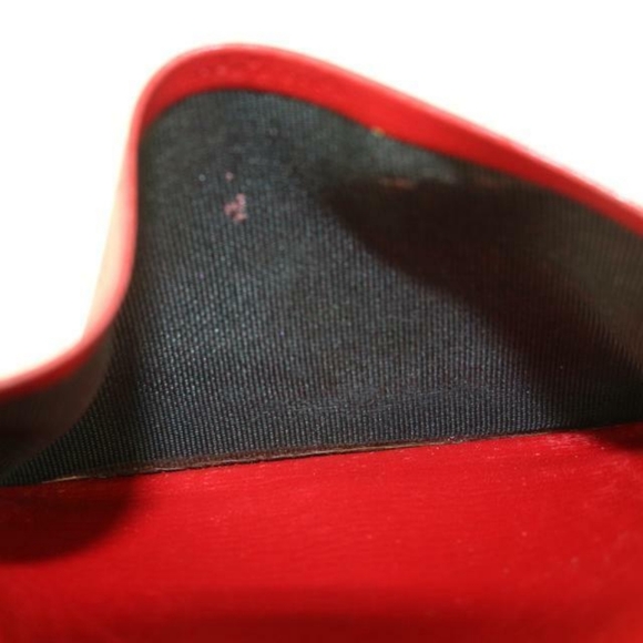 Louis Vuitton Red Epi Leather Porte Cartes Card Holder Wallet Insert - Picture 7 of 7